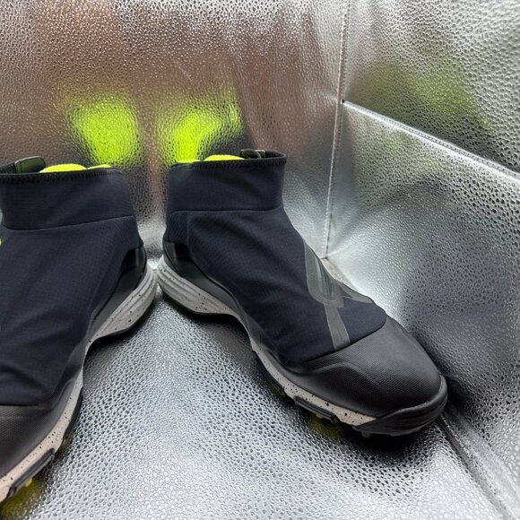 Size 12 Nike Lunar Bandon Mens Zip Up Mid‎ Black Volt Golf Shoes 552072-002 main image 7